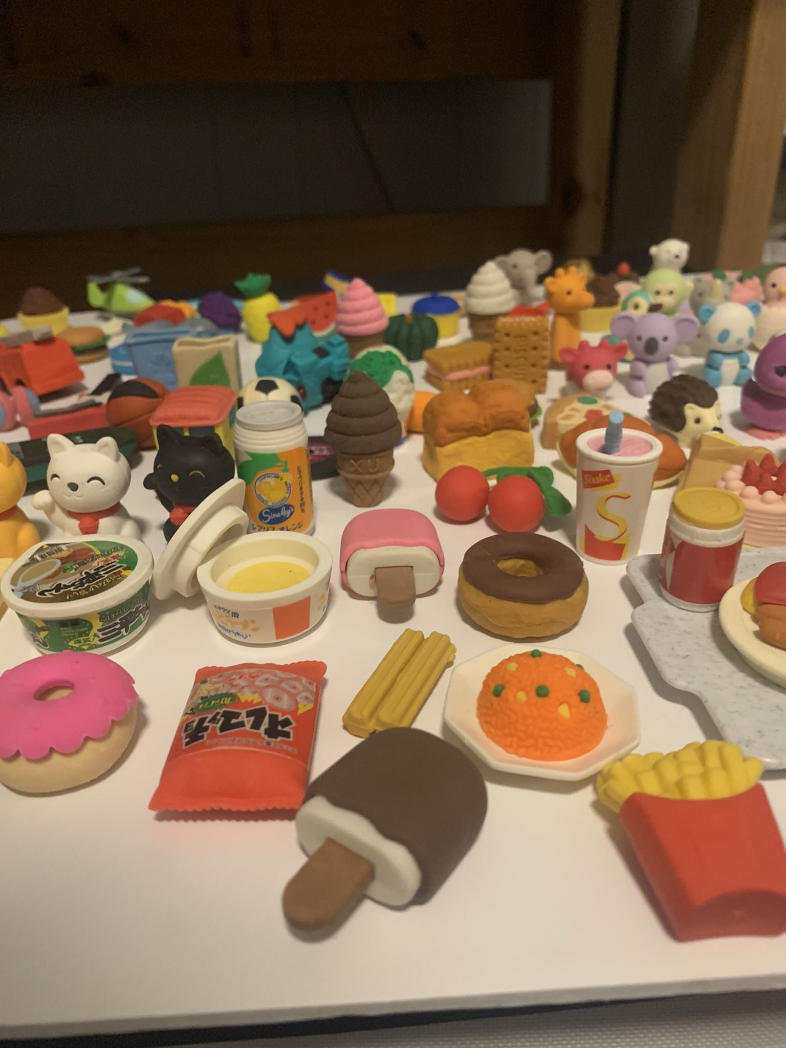 100+ LOT OF RETIRED & NEW Sealed IWAKO Japanese Eco-Friendly Puzzle Erasers RARE