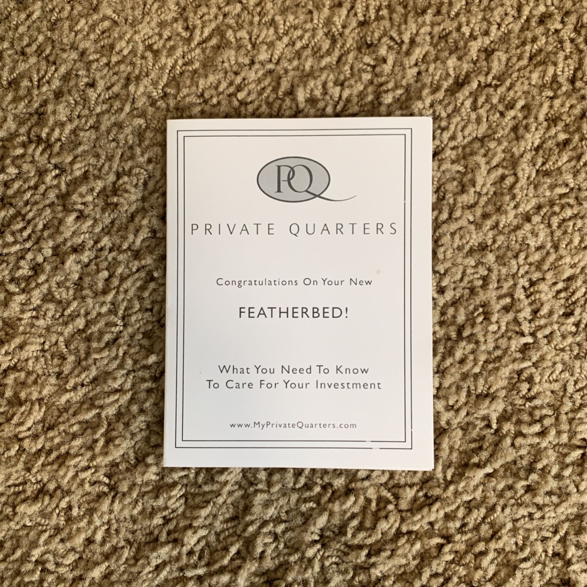 Private Quarters Full Size Featherbed