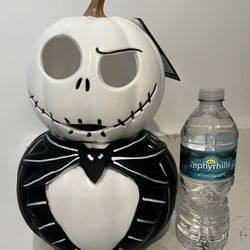 Jack Skellington💀Light-Up Pumpkin Stack