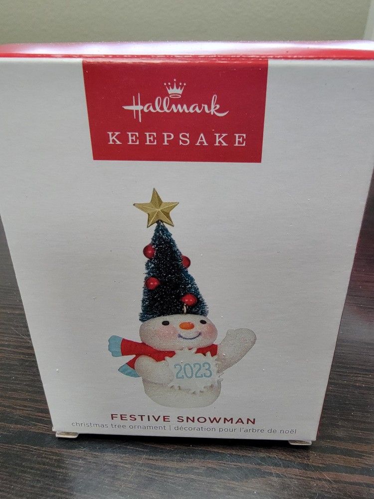 2023 Festive Snowman Hallmark Ornament