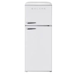 Galanz 24 in. 10 cu. ft. Retro Top Freezer Refrigerator, White, Frost Free, ENERGY STAR NEW