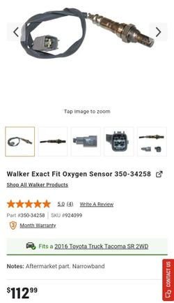o2 Sensor Walker Exact Fit Oxygen Sensor (Downstream) (contact info removed)8