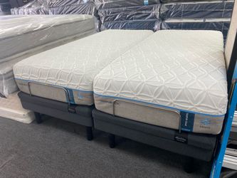 Adjustable king split and mattress