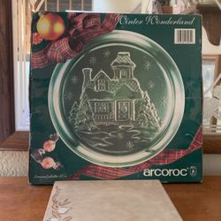 Winter Wonderland Christmas platter