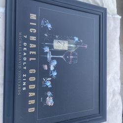 Michael Godard 7 Deadly Zins Framed Wine Art Print