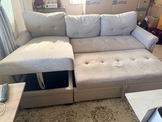 Sectional sofa with storage