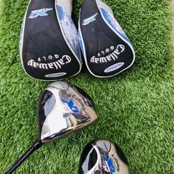 Callaway XJ Series Youth Driver & Fairway wood with Ultralight Graphite Shaft 53-60" Tall 
