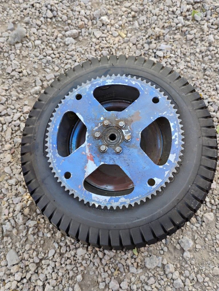 Mini bike back tire and rim