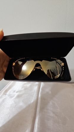 Versace Shield Sunglasses with Case