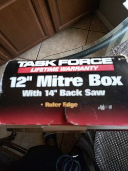 Task Force 12" Mitre saw all in box one time used