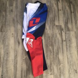 Yamaha Atom Moto Cross Pants Red White Blue new With Tags