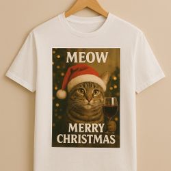 Meow Merry Christmas T-Shirt 