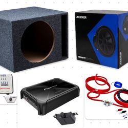 New Bass Package Deal Installed Kicker Cvx 12”