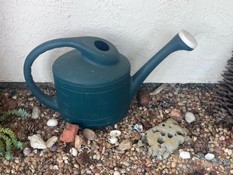 Dark Green Plastic Garden Watering Can