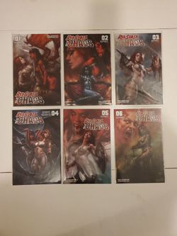 Red Sonja Age Of Chaos 1-6 Complete Series Lucio Parrillo Dynamite 2020 NM