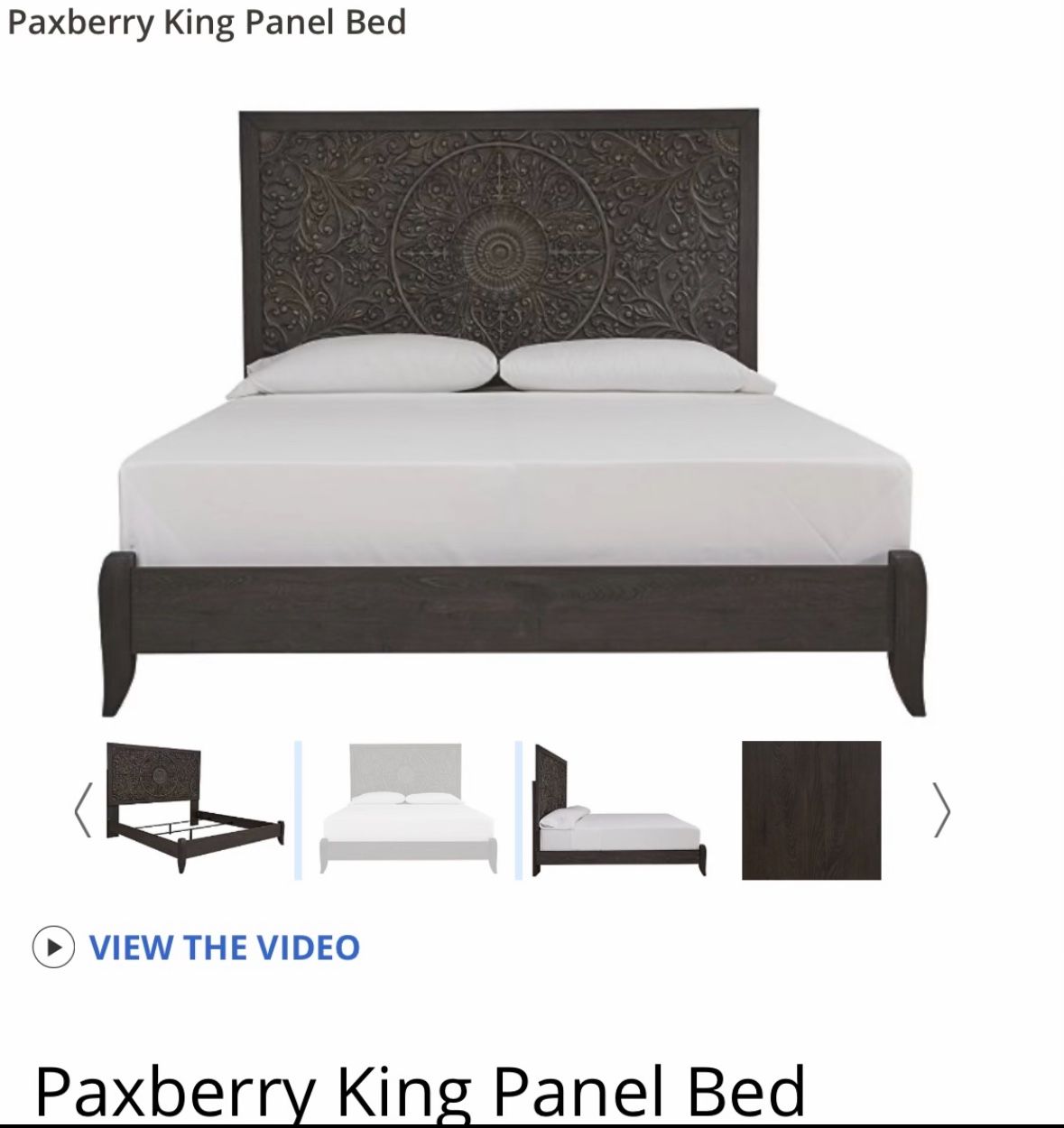 Paxberry King panel Bed