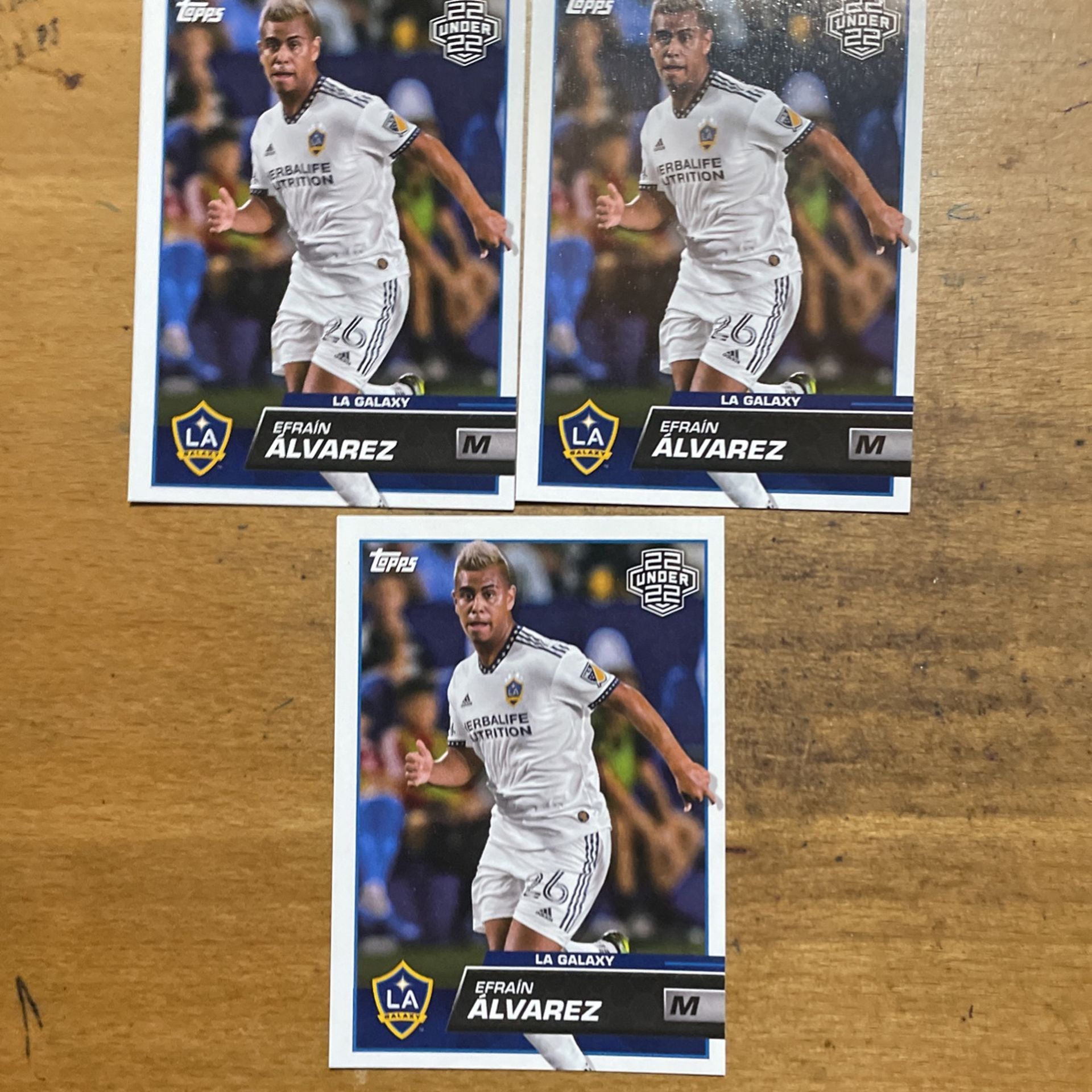 2023 TOPPS MLS EFRAIN ALVAREZ U22 3 CARD LOT