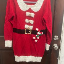 Kela Mrs.Claus Christmas Sweater Sz M