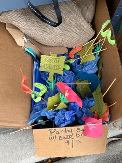 Gone fishing bday decorations