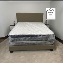 Brand New Queen Bed frame With Mattress & Boxspring For ONLY $349 🚨 Ready For Delivery 🚛