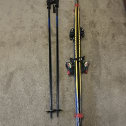 Downhill Skis And Poles