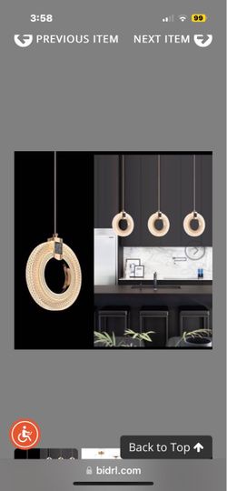 Round Crystal Ring LED Pendant Light