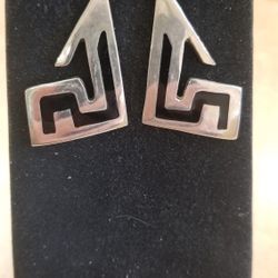 Sterling Silver Pierced Earrings 