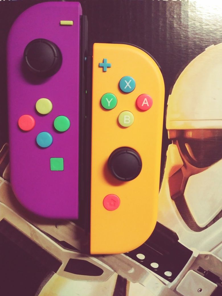 Nintendo Switch Joy Cons, Custom "Skittle Cons" taste the 🌈!