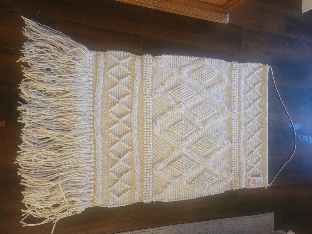 Huge Macrame Wall Hanging For Sale