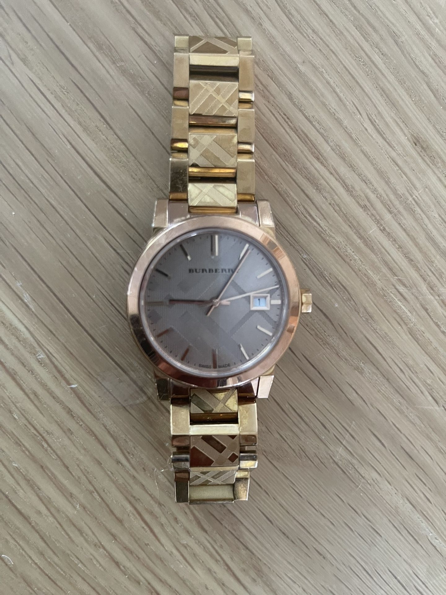 Authentic Rose Gold Burberry Watch