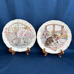 Decorative Cat Plates by Royal Albert China