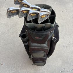 golf clubs and bag (3-pw)