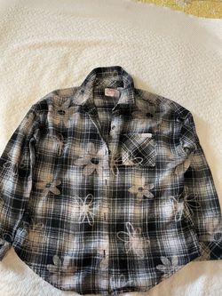 Justice Girls Plaid Button up
