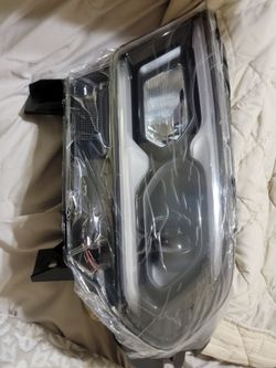 2023 Dodge Durango Driver Side Black Factory Style Switchback DRL Bar Projector LED Headlight