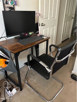 Office desk and chair