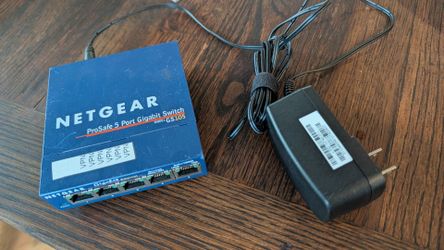 NETGEAR ProSafe GS105 5-Port Desktop Gigabit Ethernet Switch $10
