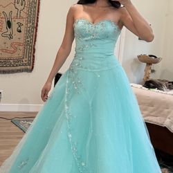 Strapless Corset Quinceañera Dress