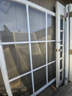 Extra large antique  wood window