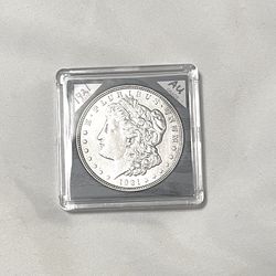 About uncirculated sealed in case 1921 mirror like Morgan Silver Dollar