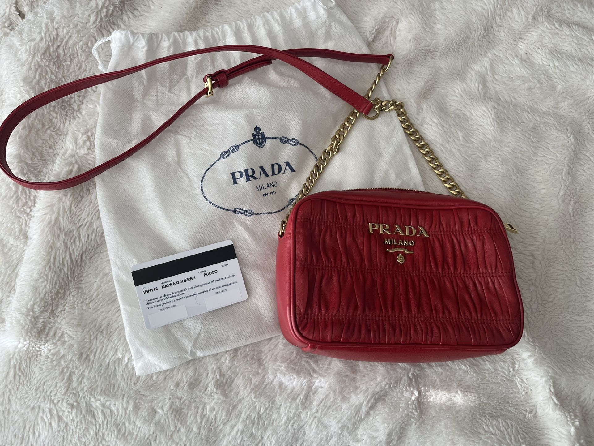 Prada Crossbody Bag Red