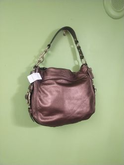 Y2K Bronze Leather Coach Handbag 
