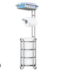 TreeLen Toilet Paper Holder Stand Tissue Paper Roll Dispenser