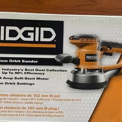 RIDGID 6" RANDOM ORBIT SANDER...