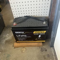 Like New Lithium 100 Amp Hr Battery