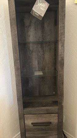 2 Grey Shelves From Ashley Really Good Condition