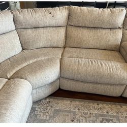 Recliner sectional L shape