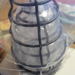 Metal light bulb protectors. Guards for light bulb.