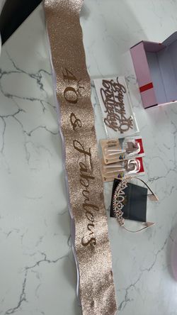 40th birthday items