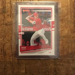 2020 Mike Trout Donruss Baseball Card NO.129