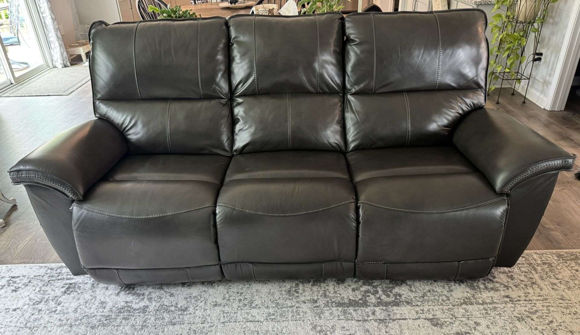 La-Z-Boy Leather Reclining Sofa